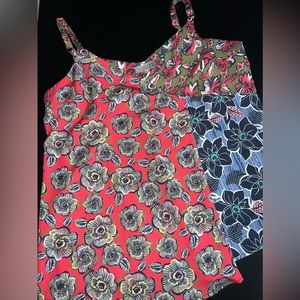 KUT from the kloth Tri color Floral Print Camisole Size XL EUC